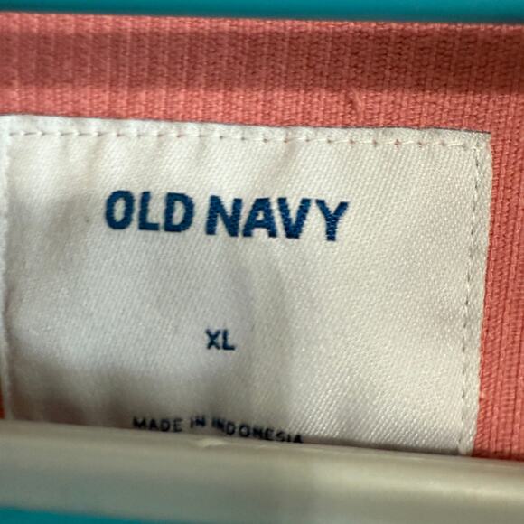 Upcycled Old Navy Corduroy Trucker Jacket W/Harley Davidson Accents Size XL - Picture 8 of 11